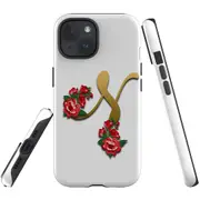 For iPhone 15 Plus Case, Shielding Cover, Letter N