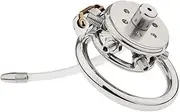 Adult Toys Stainless Steel Chastity Cage Press Chastity Lock Inverted Chastity Device Male Cage Beginner Cage Penis Cage Penis Ring Erection Ring Bondage Couple Lock Cock Ring