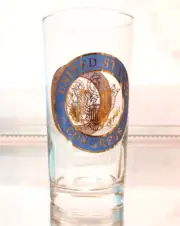 RARE U S Congress Set of High Ball Drinking Glasses Tumblers US Congress