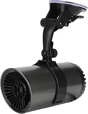 Mini Car Heater, 150W Portable Car Demister Windshield Defogger and Defroster, 180° Base, Cigarette Lighter Plug, Fast Heating Car Warm Air Blower