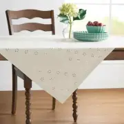 Pioneer Woman Eyelet Fabric Table Throw, 50" x 50"