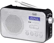 Trevi DAB 7F92 R Portable Radio DAB/DAB+, High Readability Dot Matrix Display, Clock with 2 Programmable Alarm Clocks, Rechargeable Lithium Battery Black