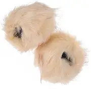 [ROMISBABA] 1pair Fluffy Faux Fur Wrist Cuffs for Women Stylish Arm Warmers Beige Comfortable Sleeve Chic Fuzzy Cuffs for Effortless Outfits for Cold Weather
