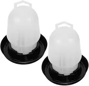 Naisfei 2pcs Poultry Water Fountain Small Chick Feeder Automatic Chicken Feeder Feeding Cup,Automatic Bird Water Dispenser for Birds,Chicken Food Feeder Poultry,Poultry Water Dispenser Plastic