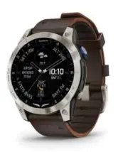 Garmin D2 Mach 1 GPS Aviator Smartwatch Leather