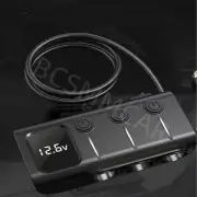 Car Cigarette Lighter Socket Fast Charger Power Adapter Outlet W/Voltage Display