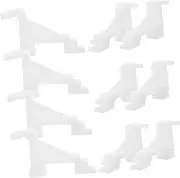 NAMOARLY 10pcs Refrigerator Shelf Clips Freezer Shelf Hooks for Easy Installation Versatile Refrigerator Parts to Support