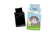 Peppa Pig Playmates Glow In The Dark Quilt Cover Set - Single Bed Size