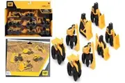 CAT Bulldozer Little Mini Machines 8 Pack Caterpillar Loader Dump Truck Toy Car