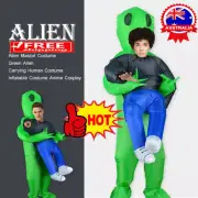 Inflatable Alien Performance Costume Hug Grab From Back ABDUCTION