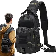 Sling Bag for Men,Sports Travel Fishing Pack | Water-Proof Army Fans Sling Bag for Men Cycling, Workout, Outdoor Activities, Single Attribute, Refer to description
