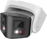 4MP 4MM Dual Lens Panoramic Smart Dual Light IP Camera POE Security Camera Smart Home Outdoor CCTV(8MP Turret Cam)