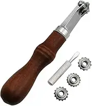 domoi Spacing Wheel Set DIY Handmade Leather Tools Scribing Wheel Tracing Point Spacing Wheel Leather Punching Wheel