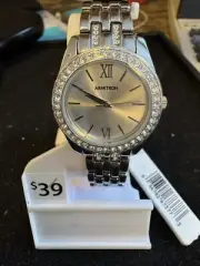 Armitron Ladies Dress Watch with Silver Round Dial and Silver Tone Bracelet