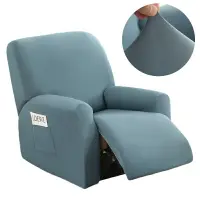 在飛比找樂天市場購物網優惠-新款防水牛奶絲躺椅套 全包彈力沙發套防塵套 芝華士躺椅套