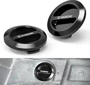 NICECNC Black 2pcs Aluminum RZR Floor Drain Plug Compatible with Polaris General 1000 Deluxe EPS 2021-2023, RZR 900 2015-2020, RZR XP 4 1000 EPS 2014-2022, See Fitments