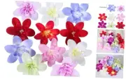 50Pcs Faux Flowers Heads,Artificial Orchid Flowers Heads Orchid Heads Bulk for