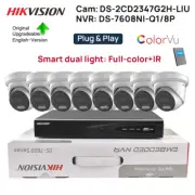 Hikvision Original 8CH 4K CCTV System 4MP IP Camera Hybrid Light ColorVu+IR Mic