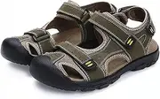 [Asifn] Men Outdoor Hiking Sandals Breathable Athletic Climbing Summer Beach Shoes Mens Closed Toe Sport Sandal