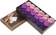 Healvian Artificial Soap Flower Box Fake Soap Flower Arrangement for Home Decor Present for Girlfriend Wife Friend