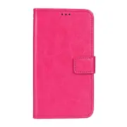 MCC Folio Case For iPhone 16 Leather Case Cover Skin Apple iPhone16 [Magenta]