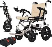 Portable Folding Carry Wheelchairs, Electric Wheel Chair For Adults Lightweight Motorized Foldable Power Wheel Chair, Up To 220 Lbs