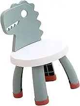 TEMPNAP Cartoon Dinosaur Kindergarten Chair with Back Support Fall Stool for Lightweight Material for Learning and Reading