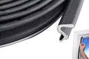 Door Weather Stripping Soundproof Door Seal Strip V-Shaped-Black