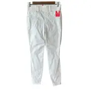 Spanx Jeans Womens Small Petite White Cotton Blend Shaping Skinny Pull On New