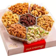 NUT CRAVINGS Gourmet Collection - Purim Mishloach Manot Mixed Nuts Gift Baske...