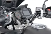 SW-Motech Handlebar, GPS mount , color: Silver , size: 28 mm