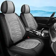 YuEany Car Seat Covers Universal Fit for BMW F10 E36 E39 E30 X3 E83 E90 E60 X5 E53 F30 E34 X5 E70 F15 G30 E91 Touring X6 E71 E466 F31 Nappa Leather Protection Set