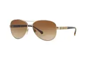 Burberry Sunglasses BE 3080 1145/13 Light Gold / Brown Gradient Lens