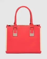 Red Fabiana Plain Tote Bag