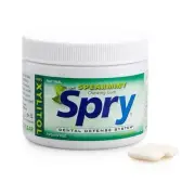 Spry Dental Defense System Chewing Gum Spearmint Flavor with 100% Xylitol 100 ct