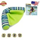 Premium Quick-Drying Noodle Sling Pool Float with Lime Seat & Drink Holder