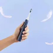 Sonic Whitening Electric Toothbrush Portable USB Type-C Charging with 2 Brush Head Automatic Toothbrush (Color : Blue)