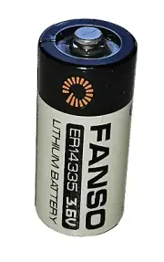 ER14335 FANSO 2/3A 3.6V 1.65AH LITHIUM PRIMARY BATTERY