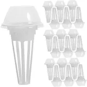 NULYLU 30sets Set Hydroponic Growing Kit Sprouting Trays with Lids Plant Pots Growing Trays Sprouting Kit Germination Kits Clear Pots for Plants Germination Trays Nursery Pot