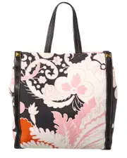 Valentino Canvas & Leather Tote