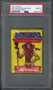 1984 TOPPS MASTERS OF THE UNIVERSE Unopened WAX Card PACK PSA 8 TEELA