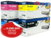 *SALE!*Brother TN251+TN255 C/M/Y/K Toner Set for MFC-9140CDN/9330CDW/9340CDW