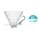 HARIO V60 玻璃濾杯1–4杯／白色／VDG-02W