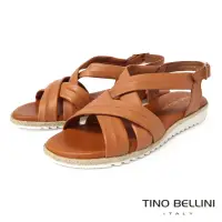 在飛比找momo購物網優惠-【TINO BELLINI 貝里尼】西班牙進口羊皮編織涼鞋F