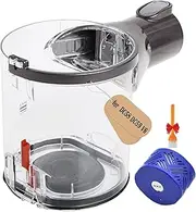 IZSOHHOME Compatible with Dyson Dust Reservoir Bin Assembly,V6,DC58,DC59,965660-01 Vacuum Cleaner Dirt Cup,DC58, DC61, DC59, DC62, SV03, HH08 and SV07 with V6 Filter,Upgraded
