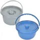 來而康 便器椅便桶 便盆 含蓋 塑膠便桶 學習便器 尿壺 尿桶 圓桶 桶子 顏色隨機出貨 (6.7折)