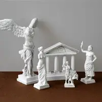 在飛比找樂天市場購物網優惠-古希臘神話勝利女神雕塑像歐式人物裝飾工藝品客廳酒柜天使小擺件