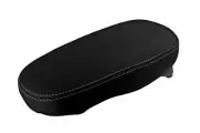 Console Lid Pull Over Armrest Cover Leather for Kia Soul 2014-2019 Gray Stitch