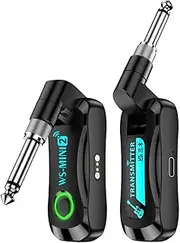 Fahgaer Upgrade 2.4G Guitar Wireless Transceiver System Low Latency Real-Time Transmission Guitar Wireless Transmitter Receiver