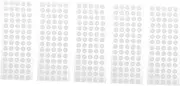 Parliky Double Sided Adhesive Stickers 5 Sheets of Round Sticky Tapes for Craft Projects